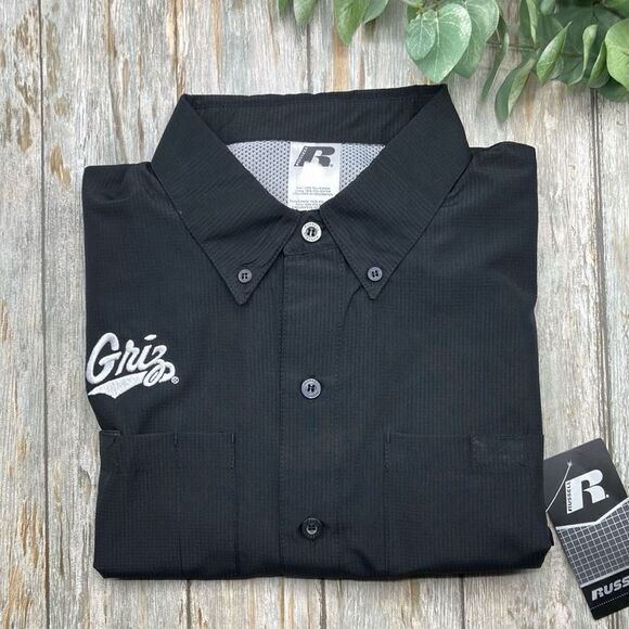 Men’s Montana Griz Sun Protection Fishing Outdoor Long Sleeve Button Front Shirt - Picture 1 of 5